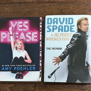Amy Poehler Yes Please and David Spade is Almost Interesting books Comedy